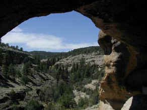 View from Gila Cliff Dwelling
