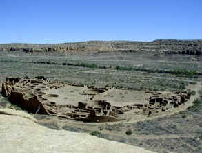 Pueblo Bonito from the Mesa 